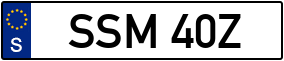 Trailer License Plate